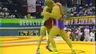 Freestyle Wrestling-Olympic Games 1988 Seoul - Bill Scherr(USA) vs Julius Strnisko(CSSR)