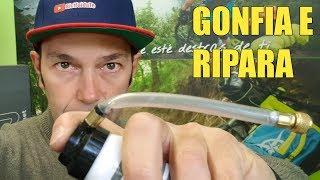 COME USARE IL GONFIA E RIPARA SULLA MTB