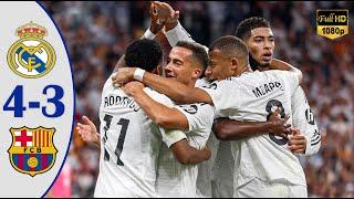 Real Madrid vs Barcelona - LALIGA 2024 - Mbappe Free Kick Goal - Highlights & All Goals 2024