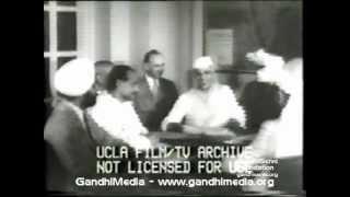 The Problem of India:  Delhi; Nehru; Gandhi; M.A. Jinnah; Lord Mountbatten; map, Aug 13, 1947