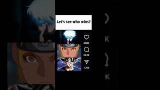 Let's see who wins ️#anime#dragonball #goku #naruto #gojo#jjk#shorts #viralshort