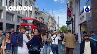 London Summer Walk  OXFORD STREET, Mayfair to Tottenham Court Road | Central London Walking Tour