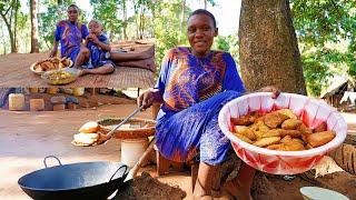 African village life #cooking village Food for Breakfast