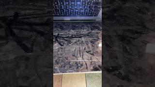 Cleaning a 2019 MacBook Pro (this is bad) #tech #pc #technology #shorts