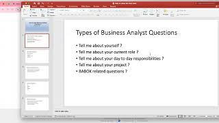 How to clear Business Analyst  interview ?  Interview Tips  - Part 1