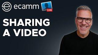 How To Share A Pre Recorded Video in Ecamm Live