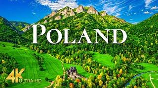 FLYING OVER POLAND (4K UHD) - From Mountains to Medieval Towns with Calming Music 4K Video UHD