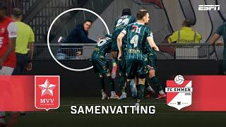 ️  Tijdelijke STAKING na goal Emmen tegen worstelend MVV | Samenvatting MVV - FC Emmen