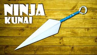 Kunai Dolch basteln Ninja Spielzeug aus Papier - kunai dagger origami toy DIY craft [4K]