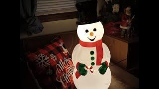 Holiday Living 2ft LED Snowman Blow Mold Review - Model#-117429