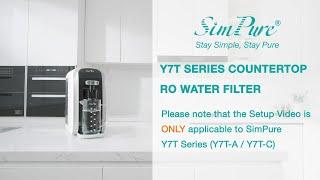 Instructions: SimPure Y7T-BW Series Countertop RO System - Flushing Procedure #simpure #rosystem