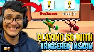 Playing SG With @triggeredinsaan| Triggered Insaan Playing Stumble Guys First Time | Stumble Guys