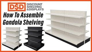 Double Sided Gondola Shelving Units - How to Build Assembly Instruction Video