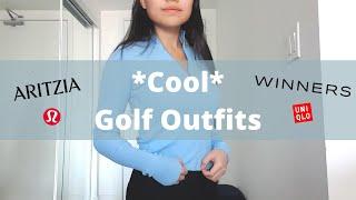 Golf outfits for cooler temperatures | Lululemon, Aritzia, Uniqlo and more!