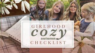 Girlhood Cozy Autumn Checklist