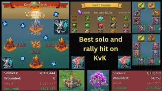 Lords Mobile - KvK solo and rally hits k1503 with Lord Xaxi - #lordsmobile