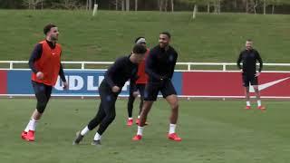 Jadon Sancho Owns Harry Maguire and Jack Butland In England Training