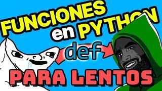 APRENDE FUNCIONES en PYTHON: def, pass, sintaxis, None, return vs print, argumentos, scope y más