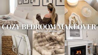 COZY BEDROOM MAKEOVER + TOUR | modern, neutral + minimalistic *pinterest inspired*