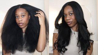 SALON RESULTS AT HOME! TRYING A 2 IN 1 HAIR STRAIGHTENER AND CURLER ON MY TYPE 4 HAIR | TYMO AIRFLOW