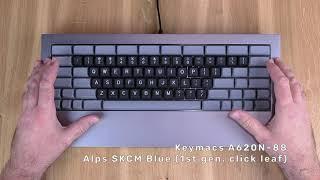 Typing Demo: Keymacs w/Alps SKCM Blue (1st gen. click leaf)