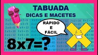 Tabuada Rápida e Fácil | Aprendendo a Tabuada | Dicas e Macetes