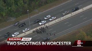 Shooting investigation closes I-190, near scene of another shooting in Worcester