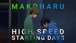 Free! Makoharu scenes - movie - Starting Days