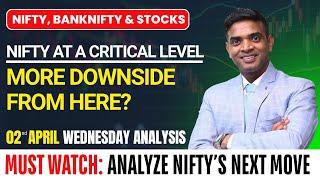 NIFTY PREDICTION FOR TOMORROW & BANKNIFTY ANALYSIS FOR 2nd APR 2025 | MARKET ANALYSIS FOR TOMORROW