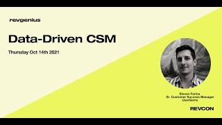 Data Driven CSM - Steve Farina Senior Customer Success Mgr at UserGems at RevGenius RevCon 2021