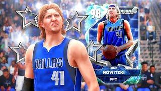 GALAXY OPAL DIRK NOWITZKI GAMEPLAY! SHOULD YOU PURCHASE THE SEASON PASS FOR DIRK IN NBA 2K25 MyTEAM?