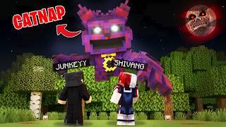 How CATNAP Attacked Our World In Minecraft!! Ft. @junkeyy