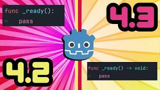 Big GDScript Changes in Godot 4.3?