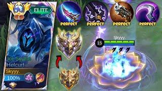 HELCURT GLOBAL TUTORIAL TO RANK UP FASTER ( HELCURT NEW BEST DAMAGE BUILD 2024 ) MLBB