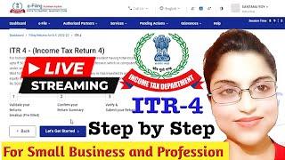 How to File ITR 4 Online Live | ITR 4 last Date| Annual Return Filing | Income Tax last date |