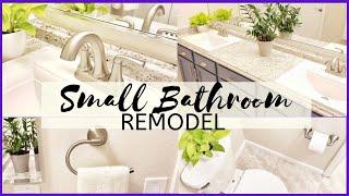 Small Bathroom Remodel on a budget Jack and Jill bathroom Decorate with plants | Ana Andrea Xoxo