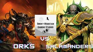 Orks Vs. Salamanders Warhammer 40k Live Pariah Nexus Battle Report