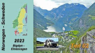 2023, Norwegen - Schweden, Teil 02, Bygdin - Elnesvagen, Mit dem Robeta Kastenwagen unterwegs