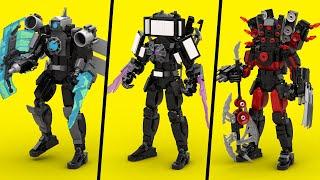 LEGO Skibidi Toilet: Titan Cameraman, Titan TV Man, and Titan Speakerman (Multiverse)