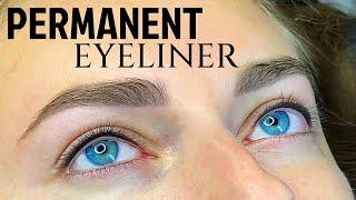 Eyeliner/Lashline Tattoo Permanent Makeup Tutorial. Full Procedure