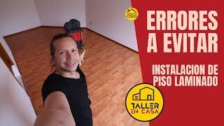 COMO INSTALAR piso laminado | Con herramientas alternativas