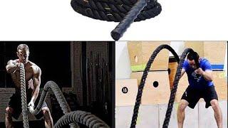 Heavy Jump Rope Skipping Rope Workout Battle Ropes for Men Women Total