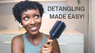 How to Detangle Type 4 Natural Hair Easily! | Heat Free Hair's High Definition Curlbrush