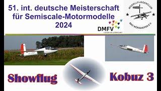 Showflug Kobuz 3 in Bad Wörishofen bei der DM für Semiscale Motorflugmodelle