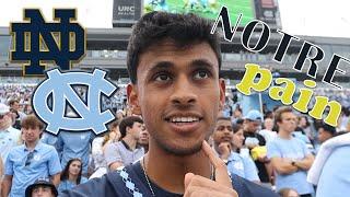 THE FRONT ROW EXPERIENCE//UNC vs Notre Dame Football Student Section Vlog