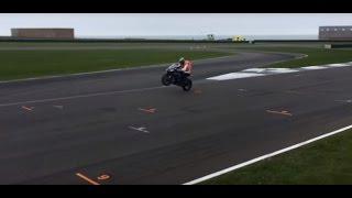 Ian Hutchinson Slo Mo Wheelie at Anglesey