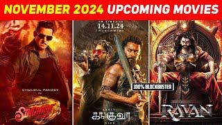 Top 10 Upcoming Big Movies Releasing November 2024 In Hindi | Upcoming Bollywood & South Films