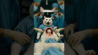 “She Gave Birth in Surgery… What Happened Shocked Everyone! ”#cat #catlovers #kitten#shortviral