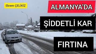 Almanya'da Şiddetli Kar ve Fırtına Uyarısı