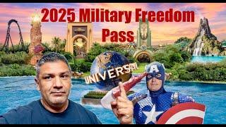 2025 Military Freedom Pass - Universal Studios Florida- Shades of Green Exchange and Tickets